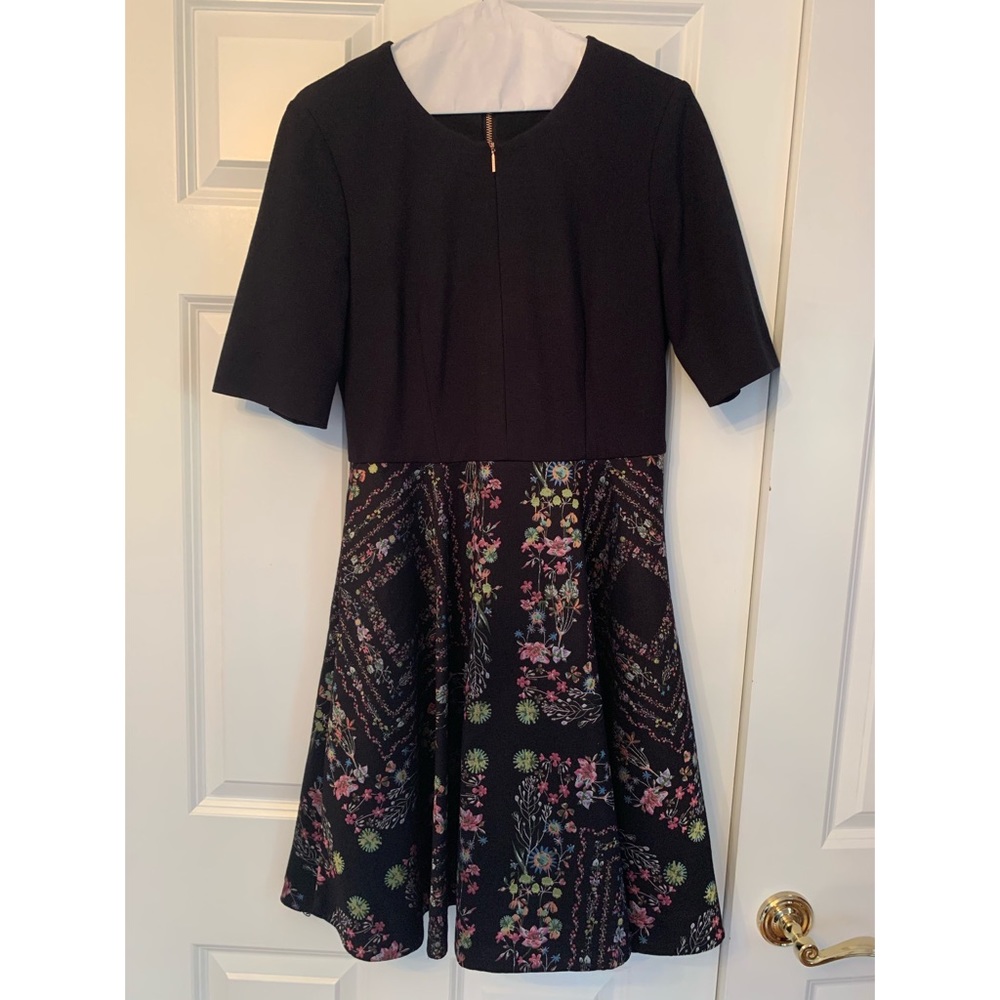 Ted Baker Mooris Unity floral jacquard dress size 3